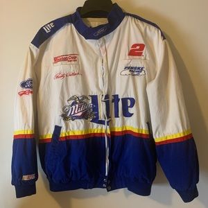 Rusty Wallace Miller Lite Racing Jacket. Size XXL.